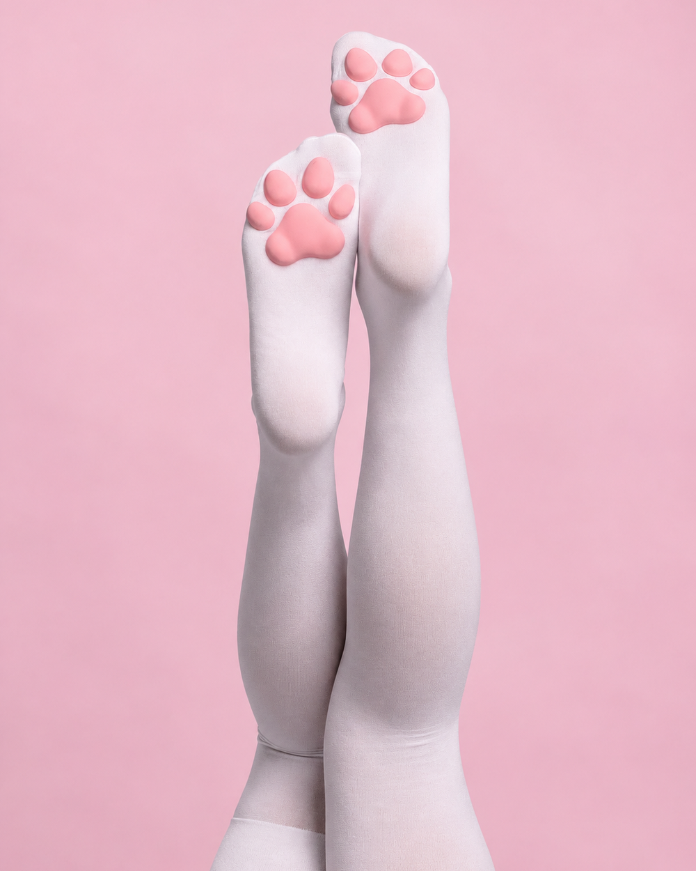 Medias de gatito con huella 3d