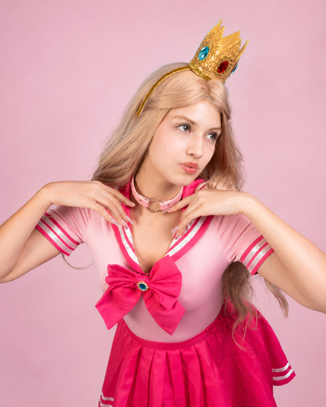 Disfraz princesa peach súper mario 