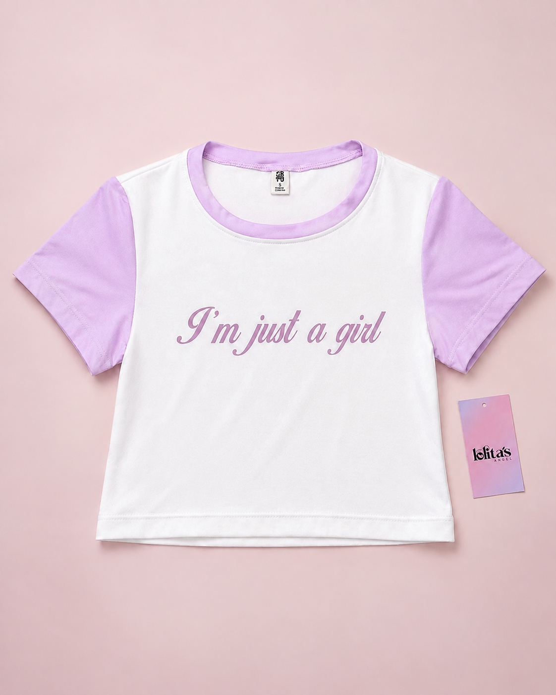 Crop top im just a girl - Angel cosplays Colombia 