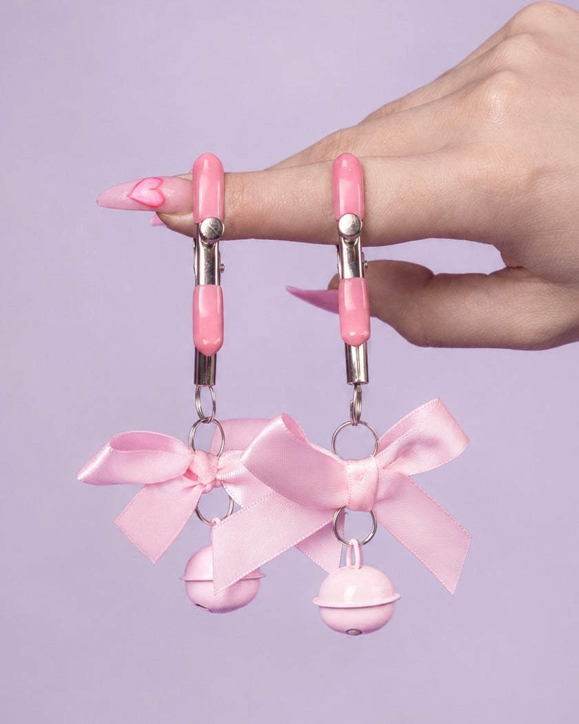 Pinzas para pezones Rosa para disfraz de cosplay