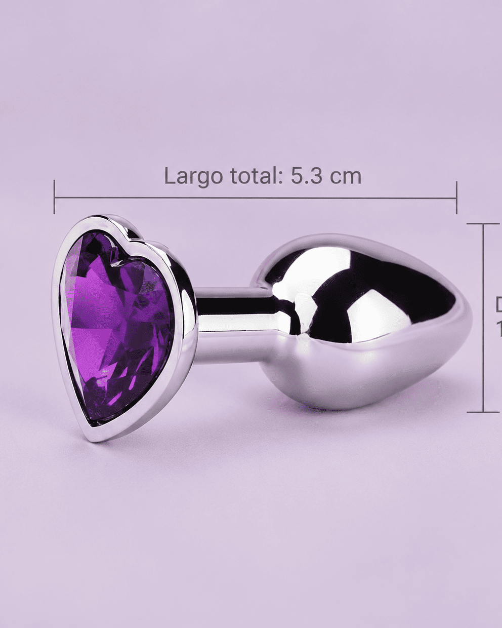 Plug corazón lila 