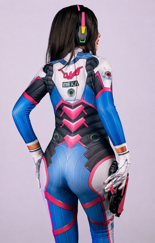 Cosplay D.Va de Overwatch para disfraz de anime
