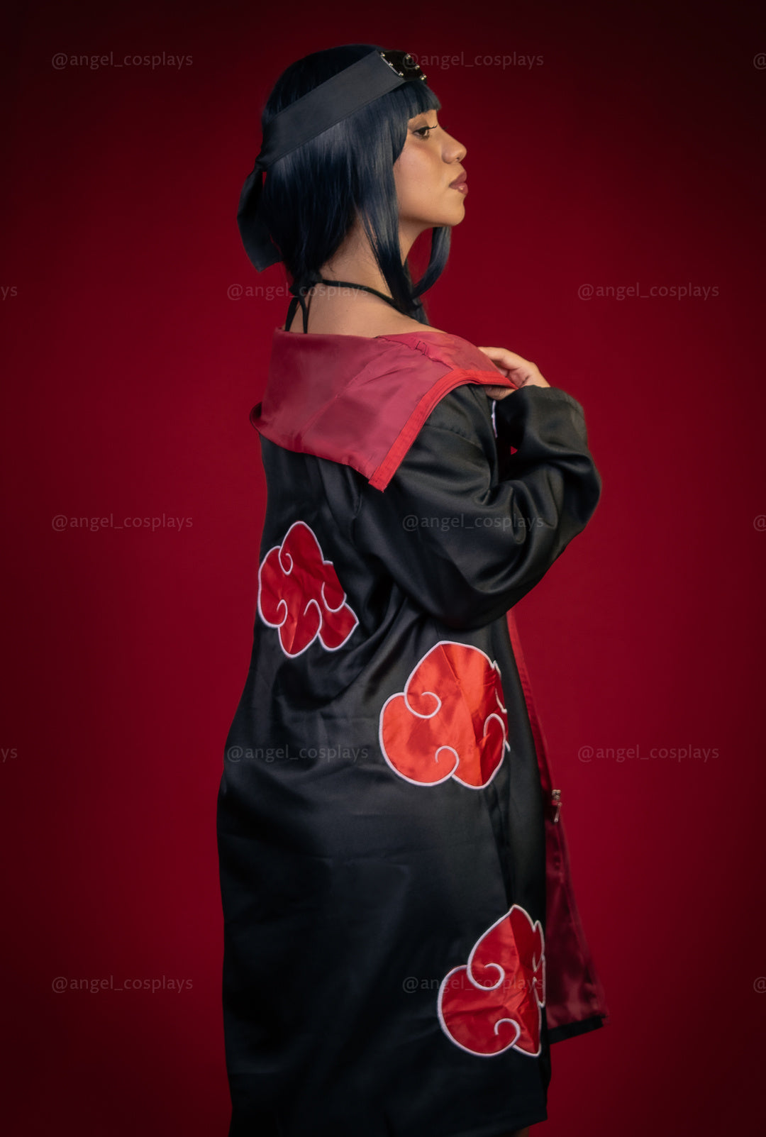 Ero cosplay Akatsuki de Naruto para disfraz de anime