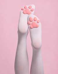Medias de gatito con huella 3d