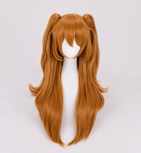 Peluca cosplay Asuka naranja