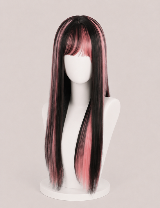 Peluca cosplay Draculaura de Monster High