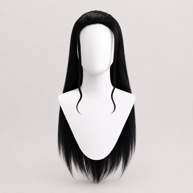 Peluca cosplay Nico Robin negra