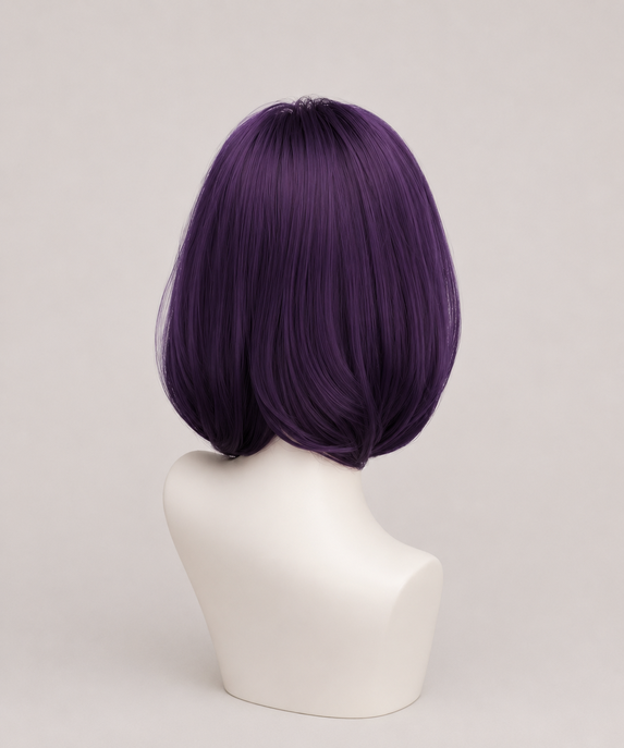 Peluca cosplay Raven morada para disfraz