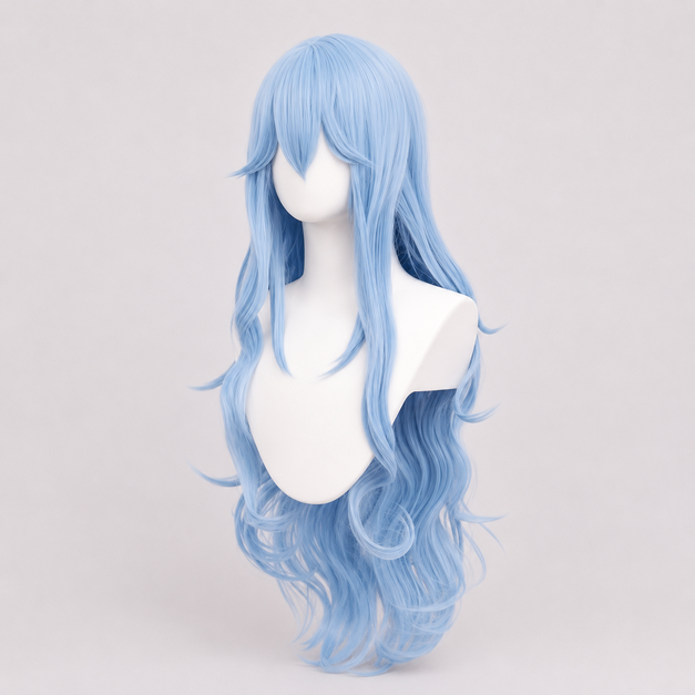 Peluca cosplay Rei Ayanami azul