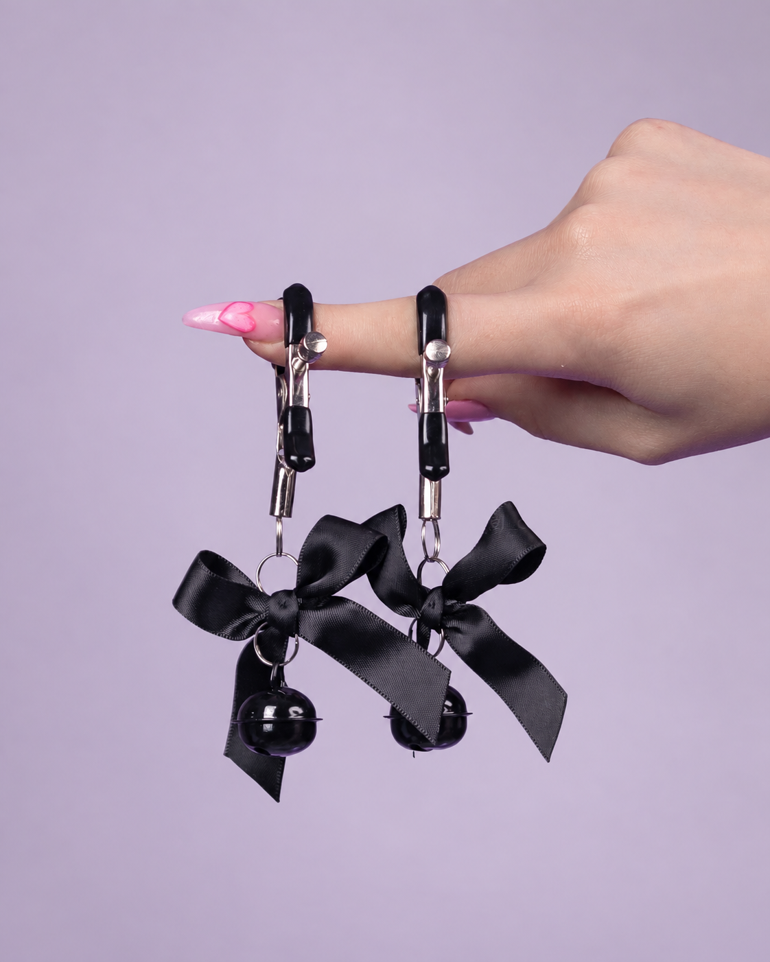 Juguete pinza para pezones negro 