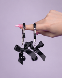 Juguete pinza para pezones negro 