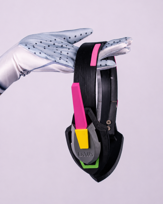 Prop de cosplay Audífonos de D.Va de Overwatch