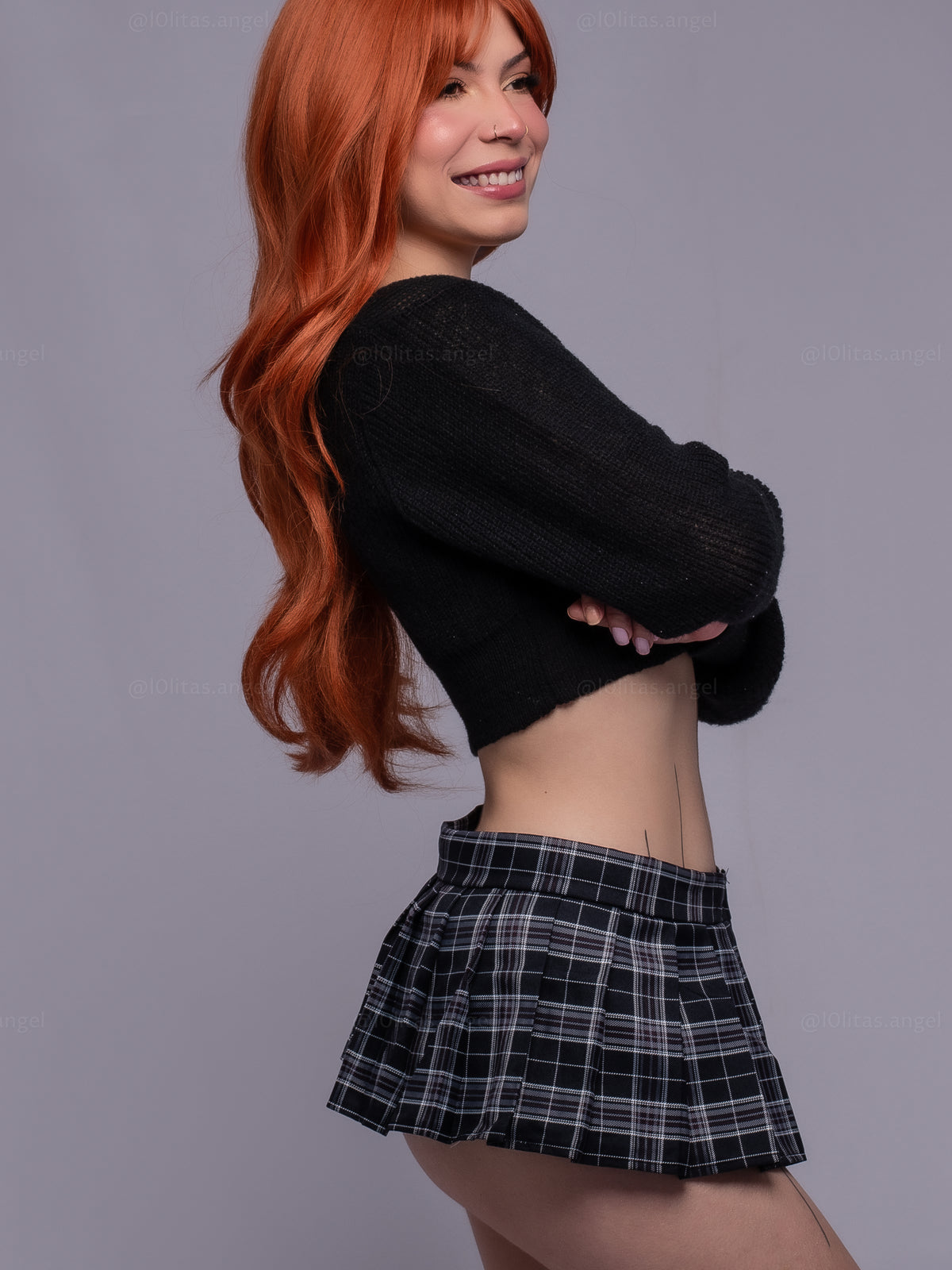 Set de colegiala Negro